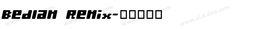 Bedlam Remix字体转换